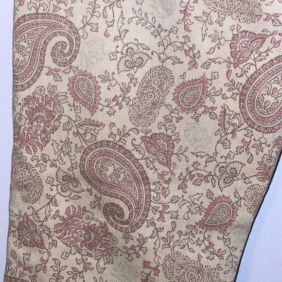 Current Elliott The Stiletto khaki paisley Cropped Ankle Skinny jeans Size 27 - Picture 14 of 17